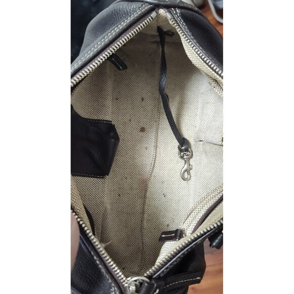 Dooney & Bourke Brown Pebbled Leather Shoulder Bag - Picture 7 of 16